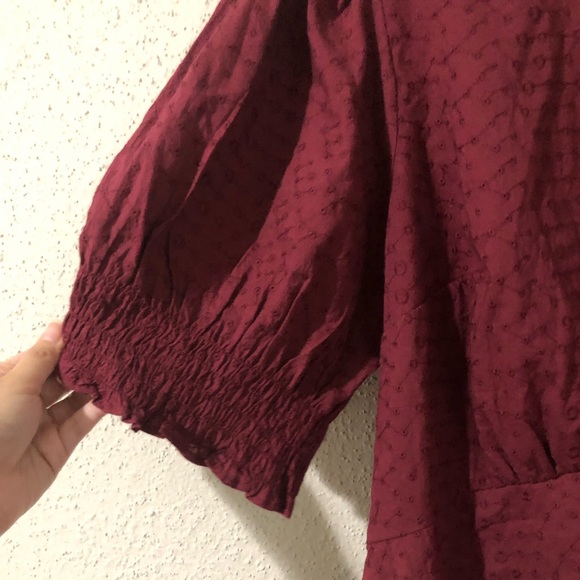 Lane Bryant button babydoll style blouse top - Picture 3 of 4